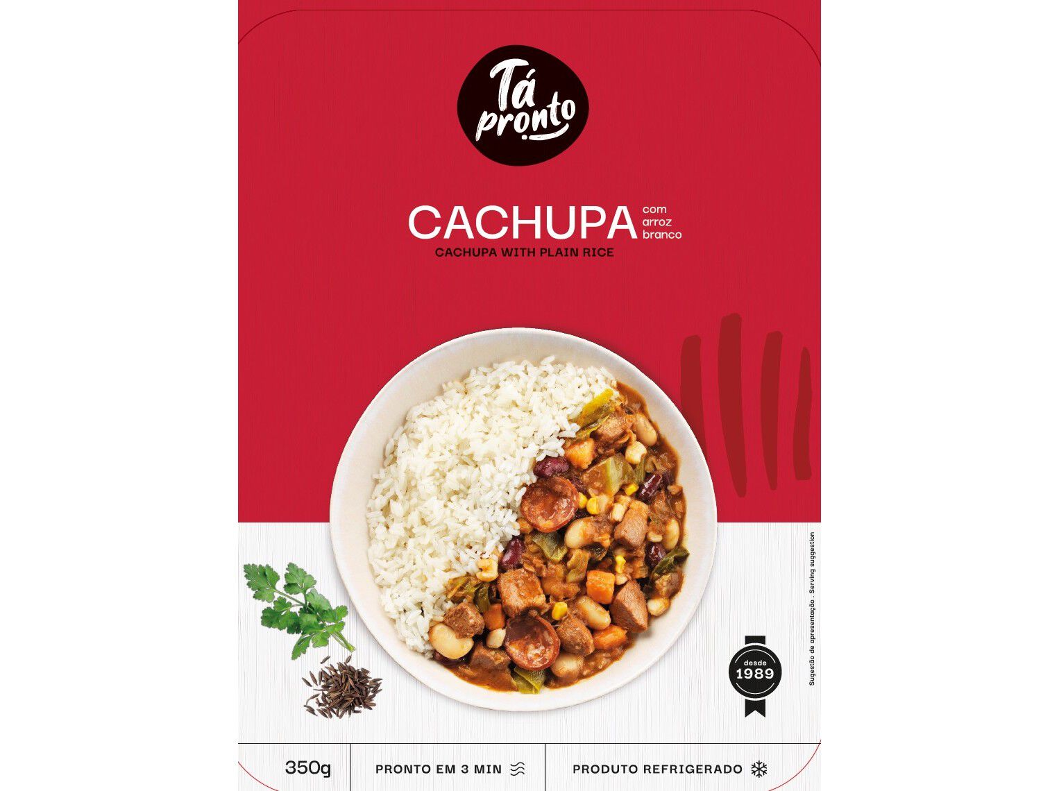 CACHUPA COM ARROZ TA PRONTO 350G image number 0