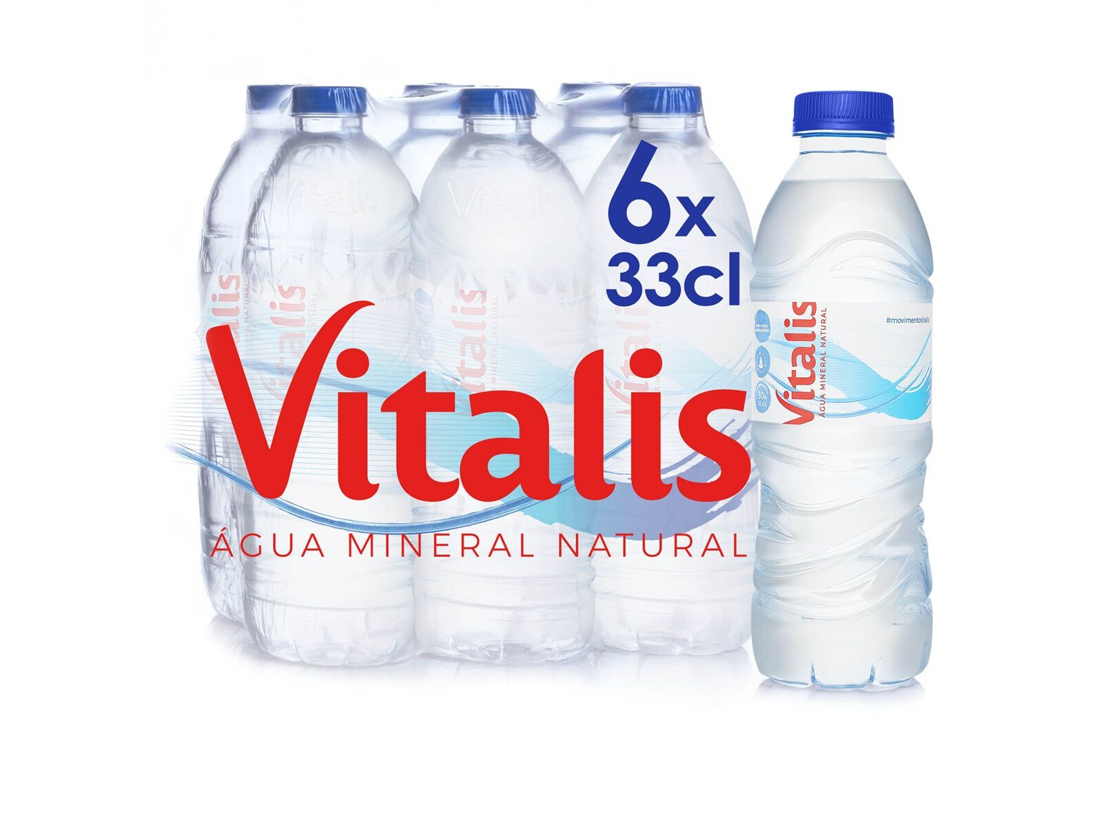 AGUA MINERAL VITALIS PET 6X0.33L (SDR)