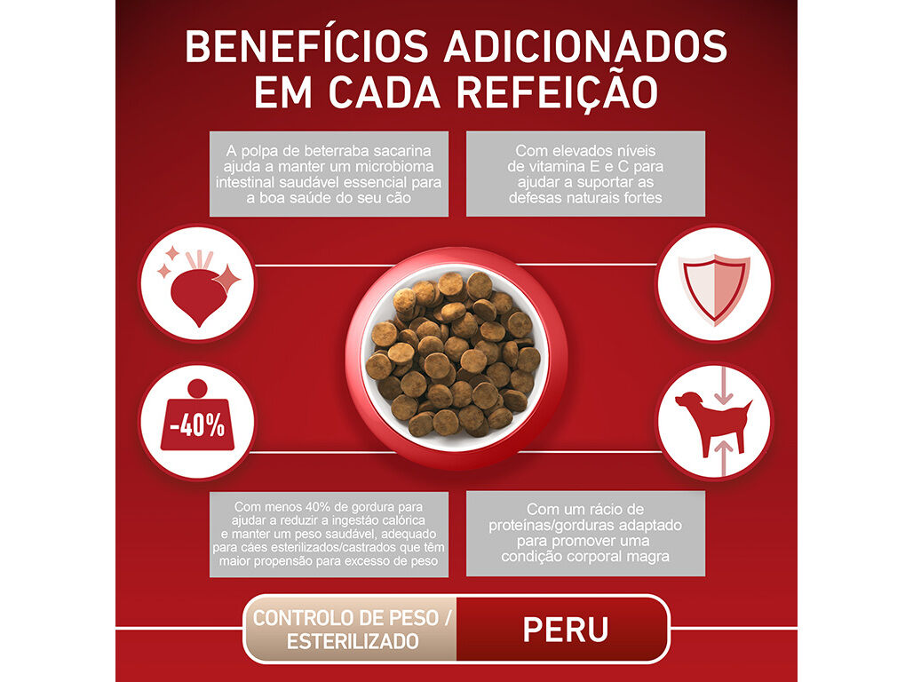 RA&Ccedil;&Atilde;O PARA C&Atilde;O PURINA ONE RA&Ccedil;A MEDIUM E MAXI COM PERU E ARROZ 2.5KG image number 5