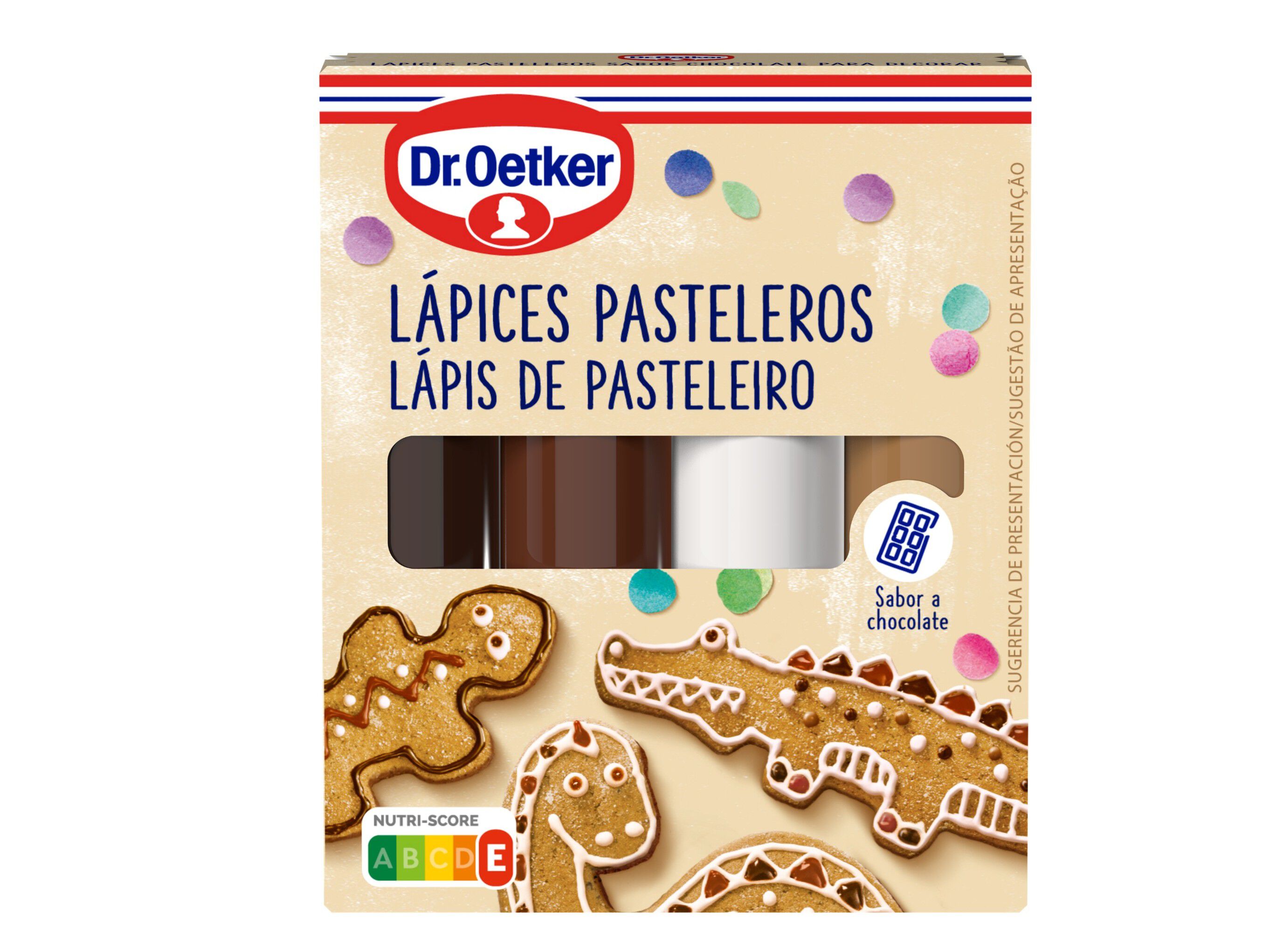 LAPIS PASTELEIRO DR.OETKER CHOCOLATE 4 UN 76G image number 0