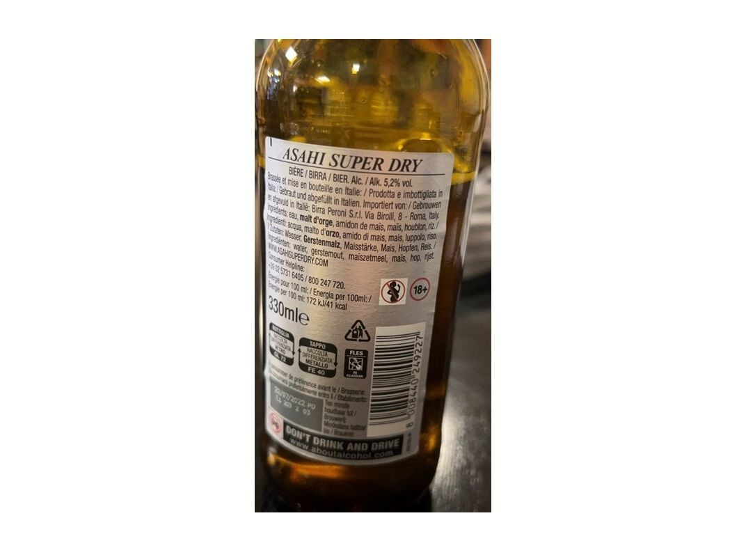CERVEJA ESTRANGEIRA ASAHI JAP&Atilde;O 0.33L image number 1