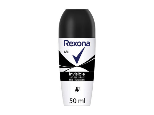 DESODORIZANTE REXONA ROLL ON INVISIBLE CLOTHES 50ML image number 0
