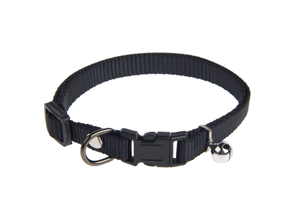 COLEIRA POLIESTER AUCHAN 20-40CM PRETO image number 1