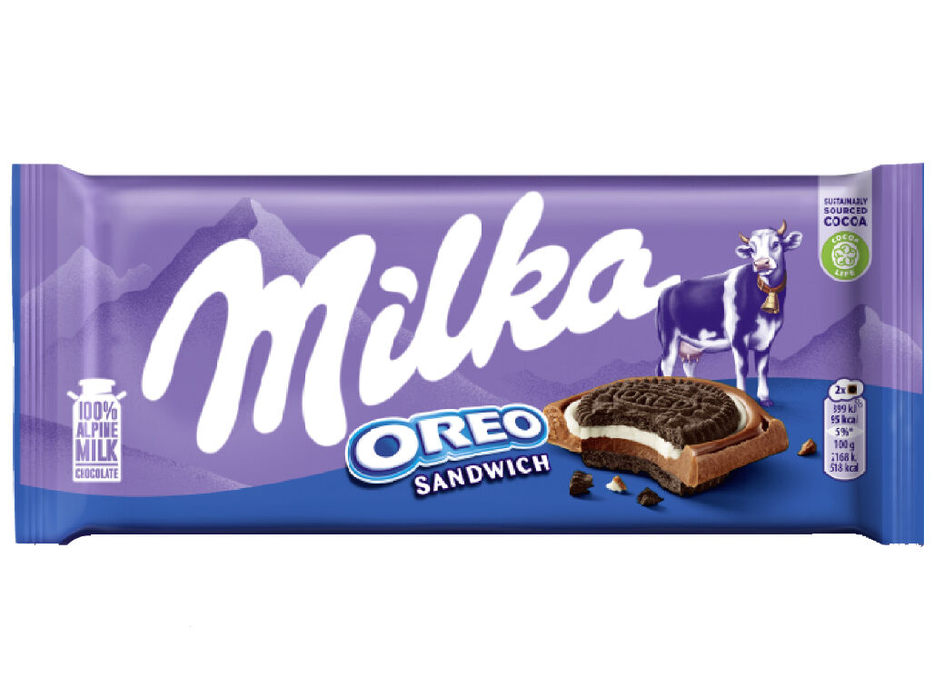 CHOCOLATE MILKA OREO SANDWICH 92G