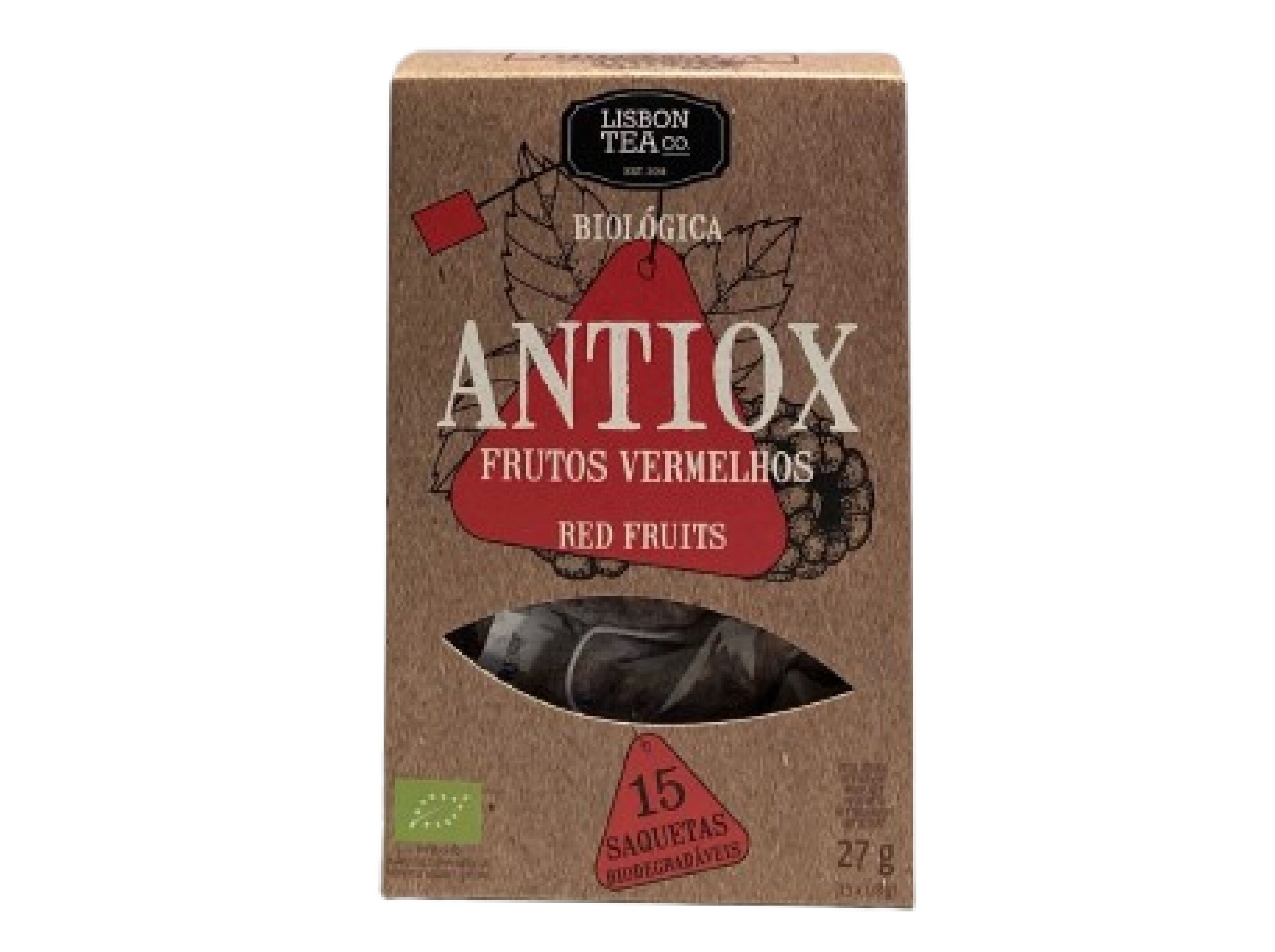 INFUS&Atilde;O BIO LISBON TEA CO. ANTIOX FR VERMELHOS 15 SAQUETAS image number 0