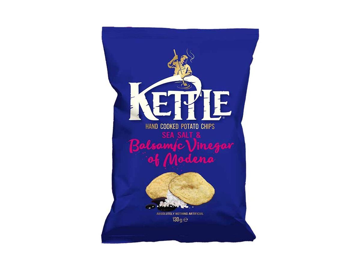BATATAS FRITAS KETTLE VINAGRE BALS&Aacute;MICO 130G