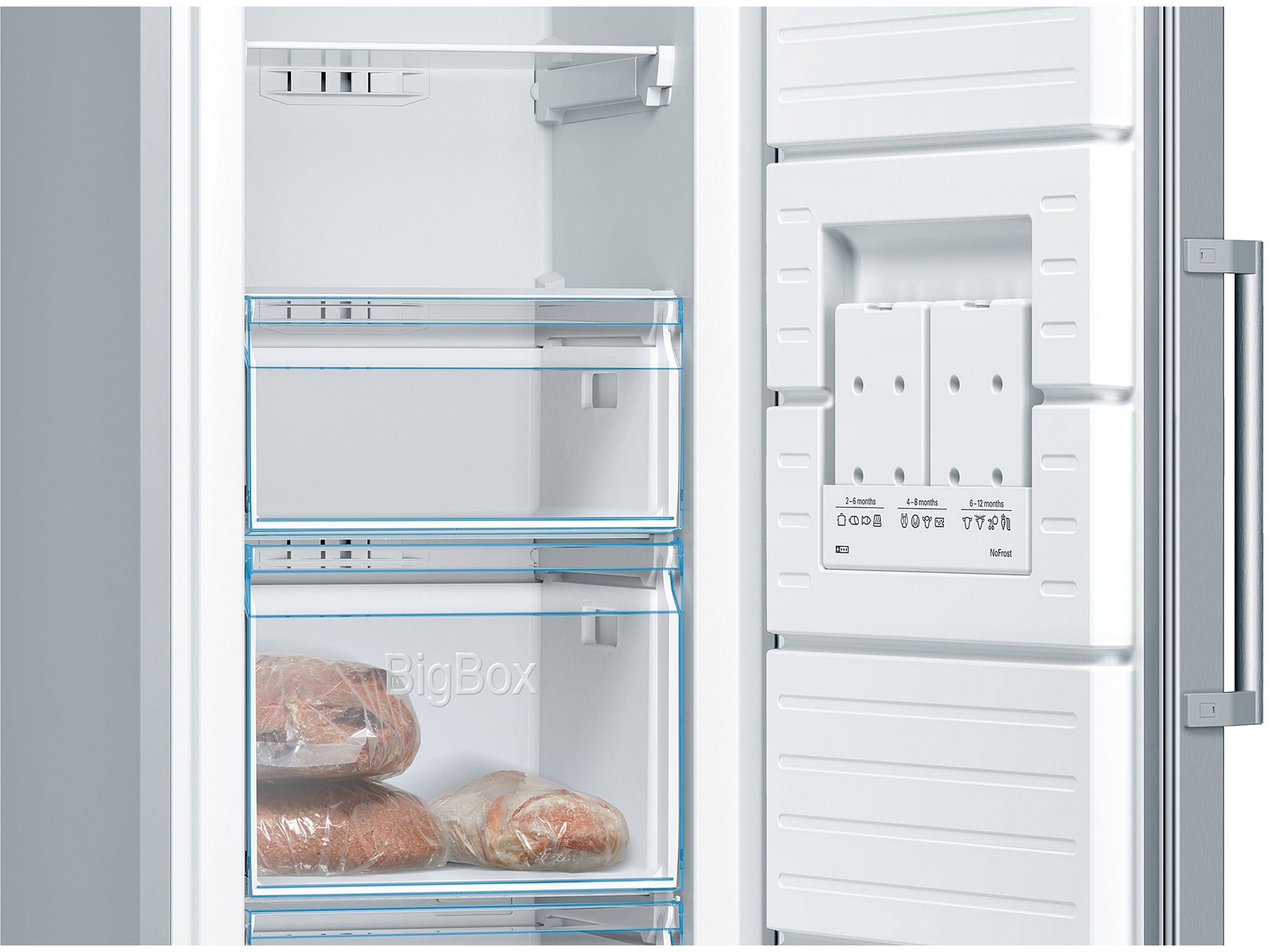 ARCA VERTICAL BOSCH GSN36VIEP INOX E 242L NO FROST image number 1