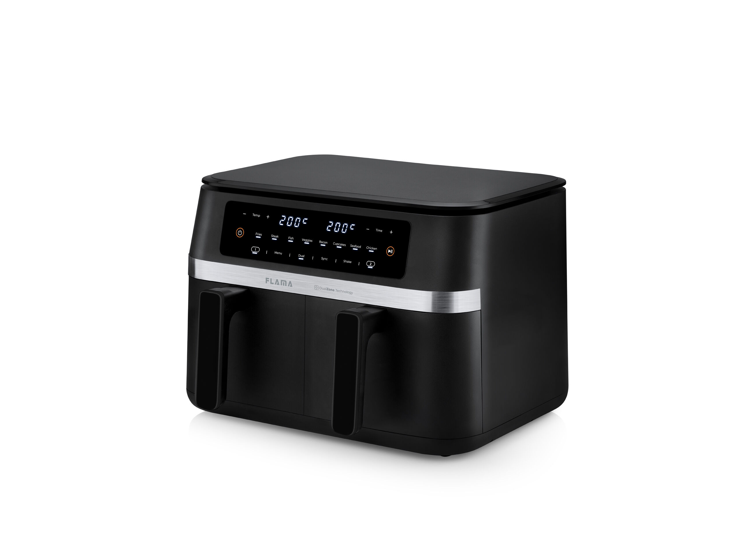 FRITADEIRA AIR FRYER FLAMA 671FL DOUBLE XL 11 L COM 2 GAVETAS image number 3