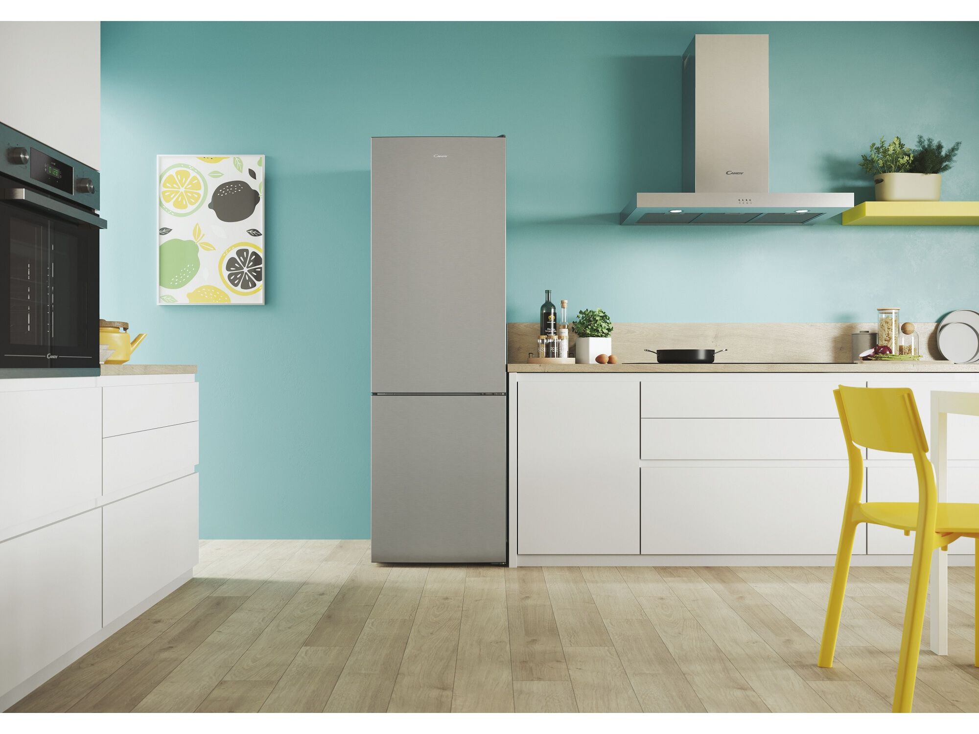 FRIGOR&Iacute;FICO COMBINADO CANDY CCT3L517ES LOW FROST E 214L SILVER image number 8