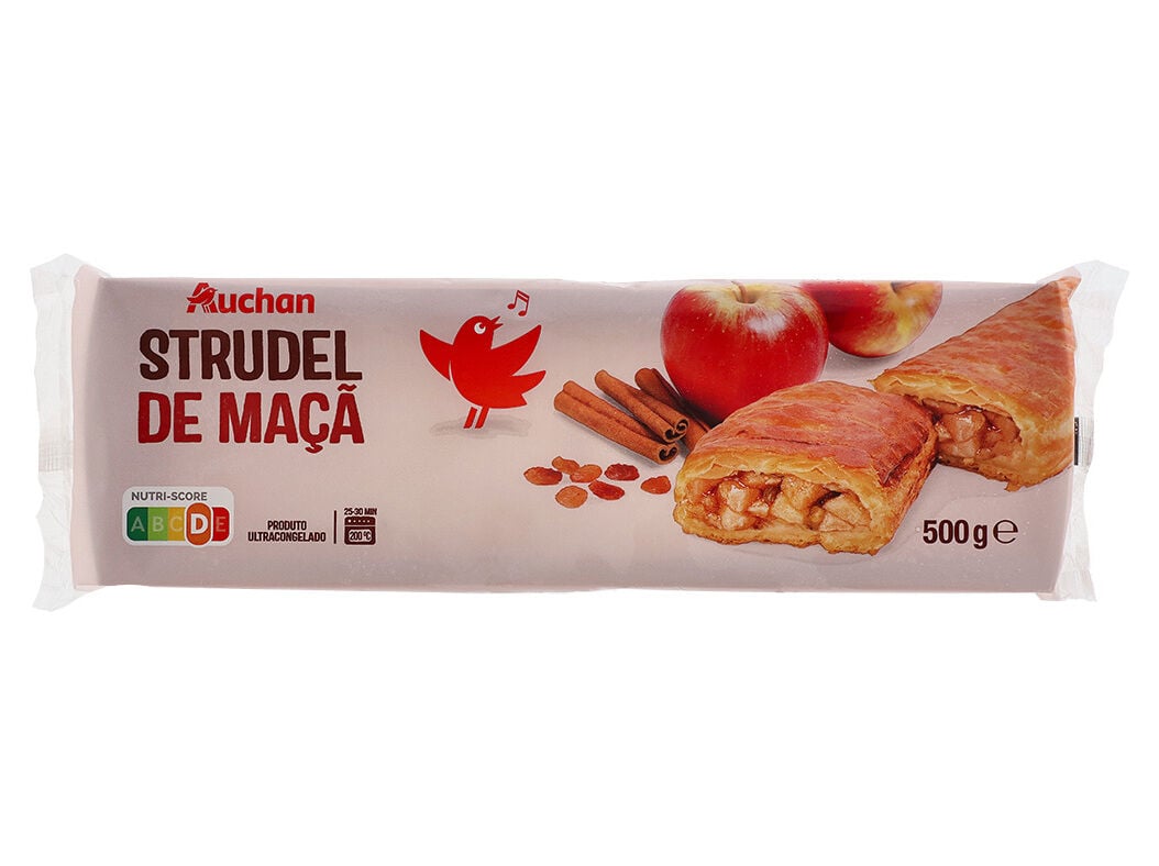 STRUDEL DE MA&Ccedil;&Atilde; AUCHAN ULTRACONGELADO 500G