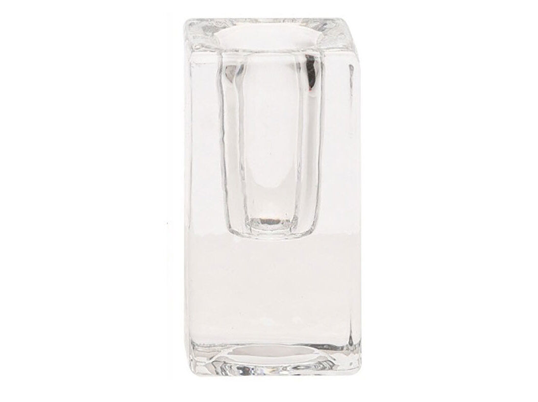 SUPORTE PARA VELA VIDRO 4X4X8CM