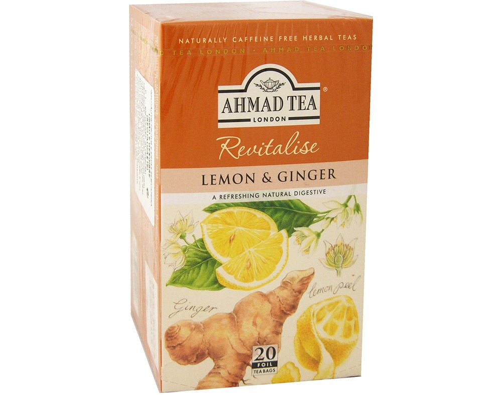INFUS&Atilde;O AHMAD LEMON & GINGER 20 SAQUETAS