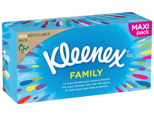 Lenços Faciais Kleenex Familiy Pack 128UN image number 0