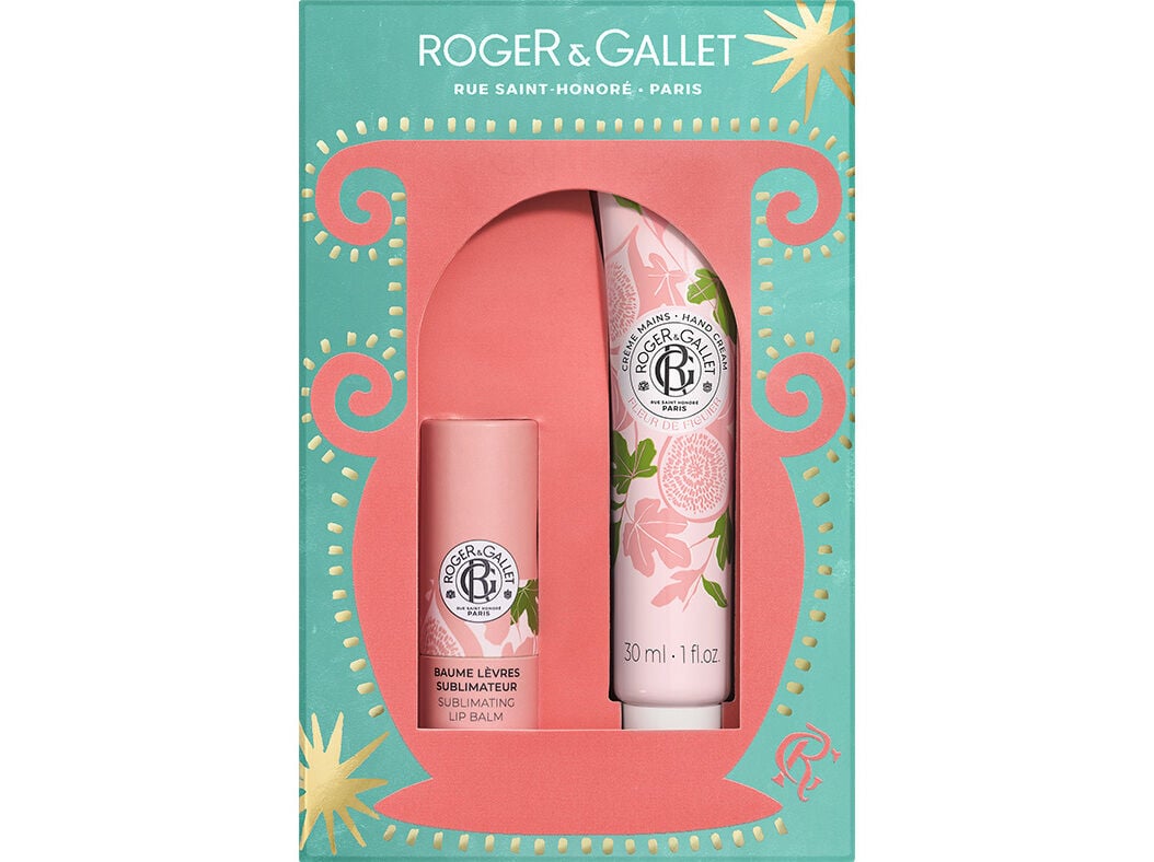 COFFRET ROGER&GALLET FLEUR DE FIGUIER M&Atilde;OS E L&Aacute;BIOS