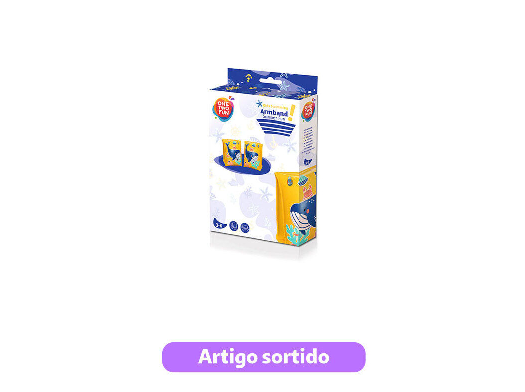 BRA&Ccedil;ADEIRAS ONE TWO FUN 17X12.5X15CM MODELOS SORTIDOS