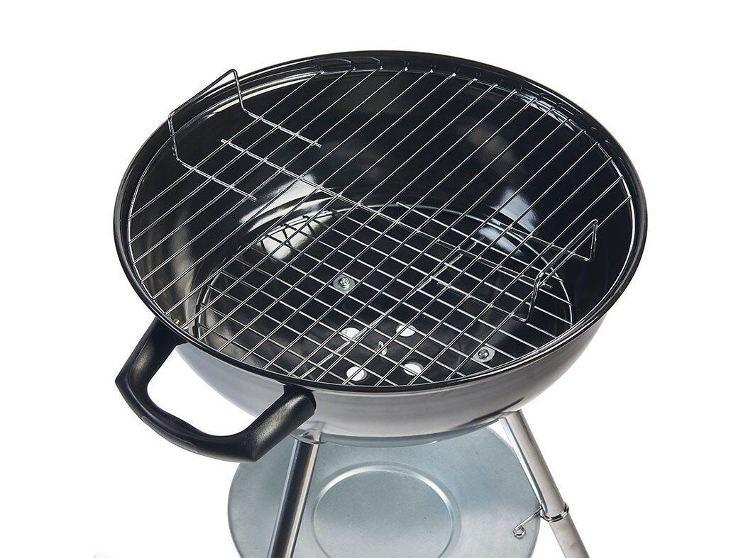 BARBECUE A CARV&Atilde;O COM TAMPA GARDENSTAR PRETO 50X51X80CM image number 1