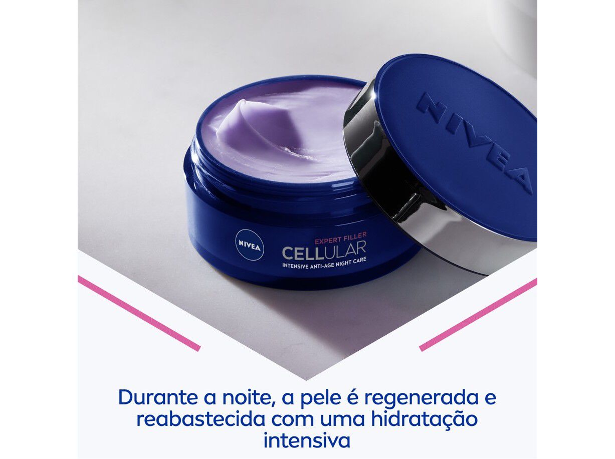 CREME DE ROSTO DE NOITE CELLULAR FILLER +EXTRA FIRMEZA NIVEA 50 ML image number 2