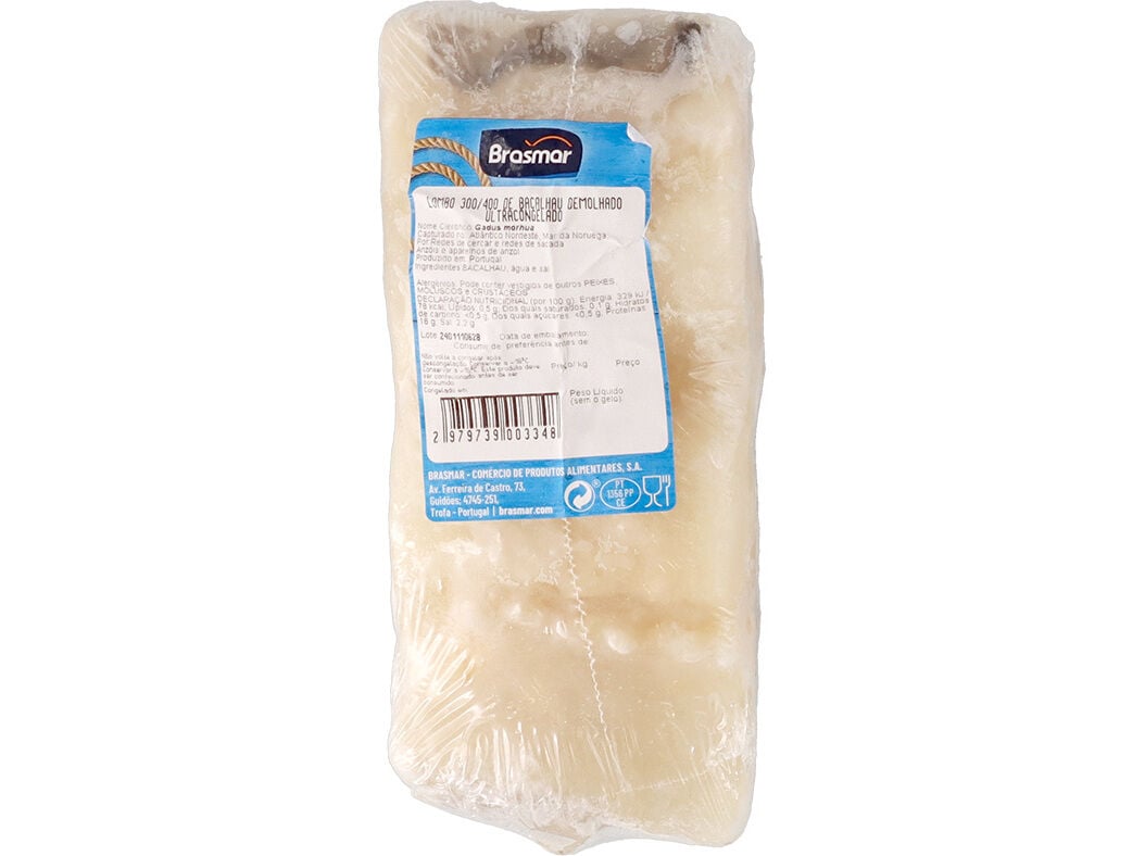 LOMBOS DE BACALHAU 300/400 CONGELADOS KG