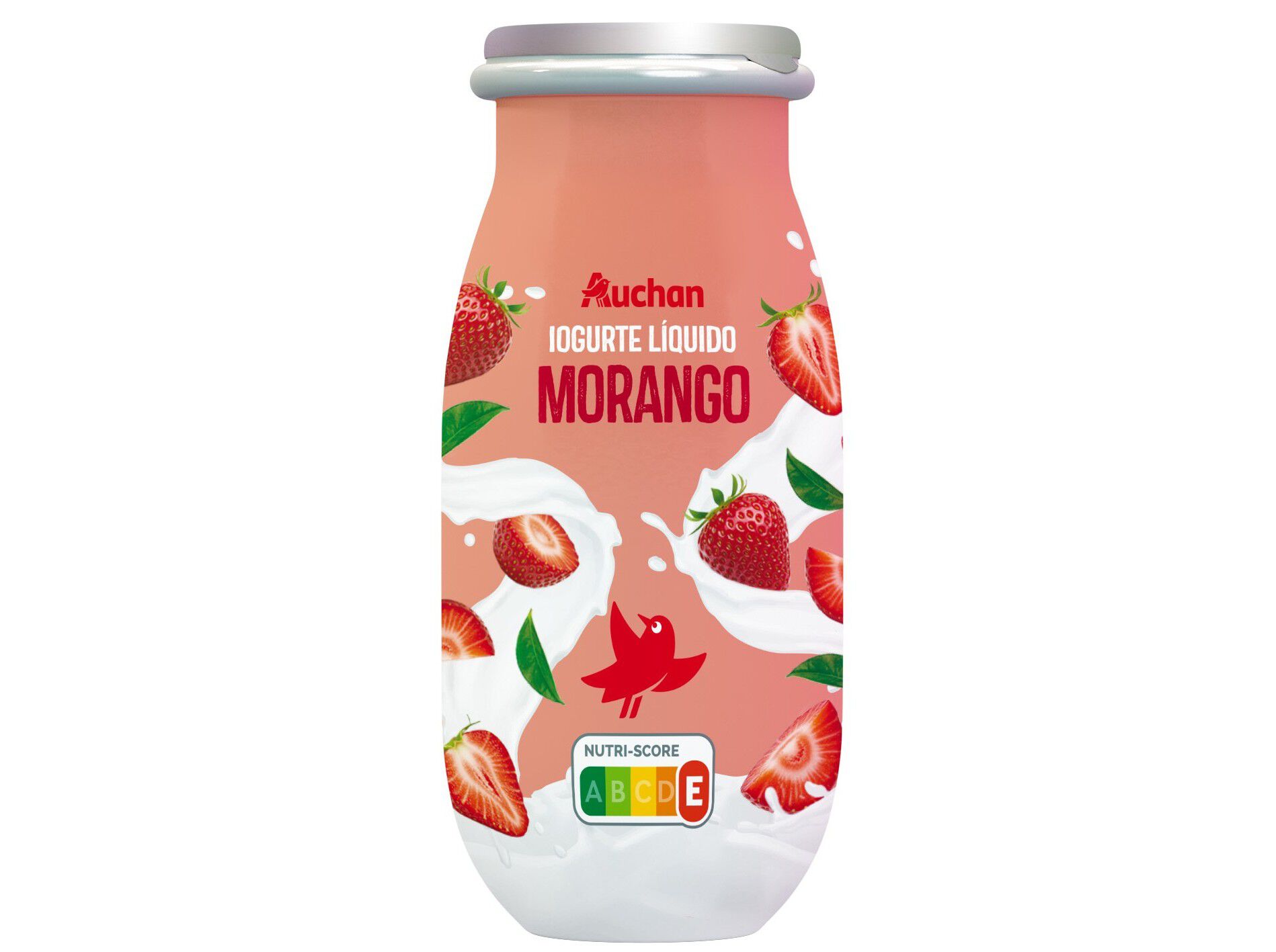 IOGURTE L&Iacute;QUIDO AUCHAN MORANGO 100G image number 0