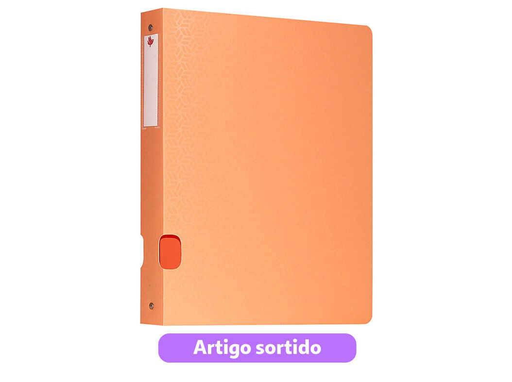 DOSSIER A4 4 ARGOLAS AUCHAN PL&Aacute;STICO 40MM PASTEL CORES SORTIDAS image number 2