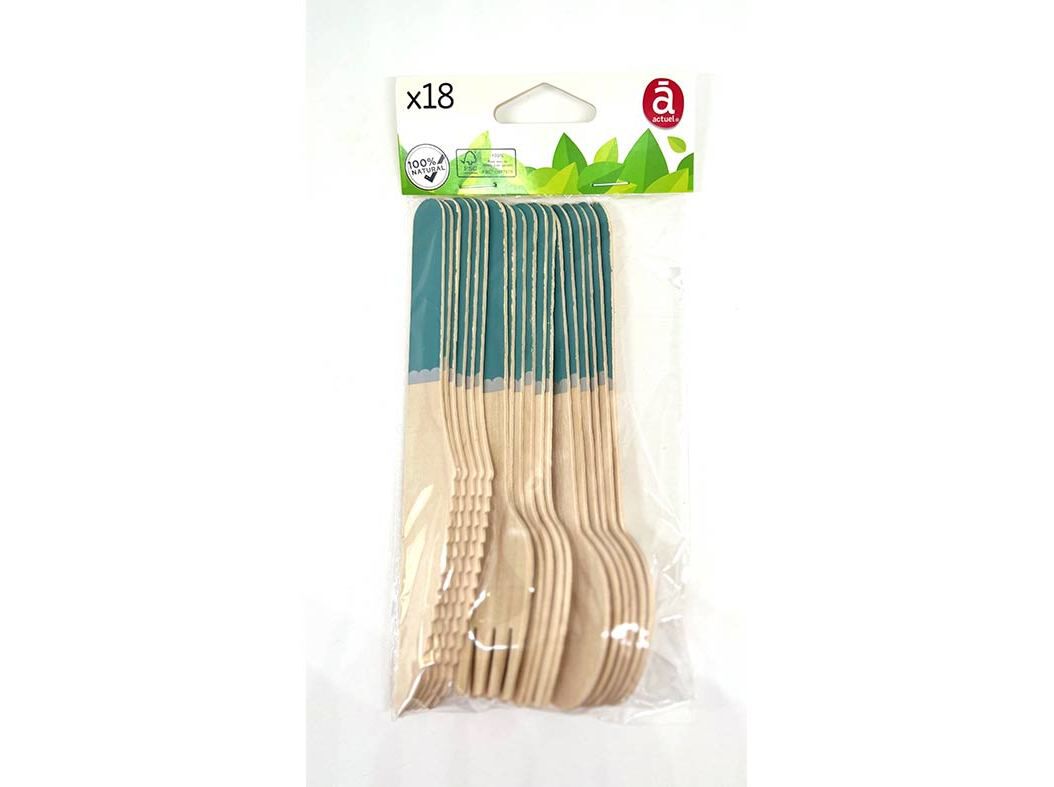 CONJ.TALHERES ACTUEL LITTLE STAR AZU 18PC image number 0