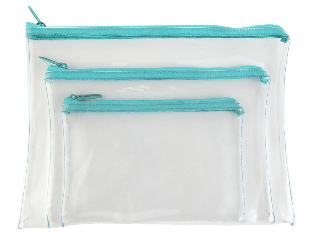 CONJUNTO DE BOLSAS AIRPORT TRANSPARENTES