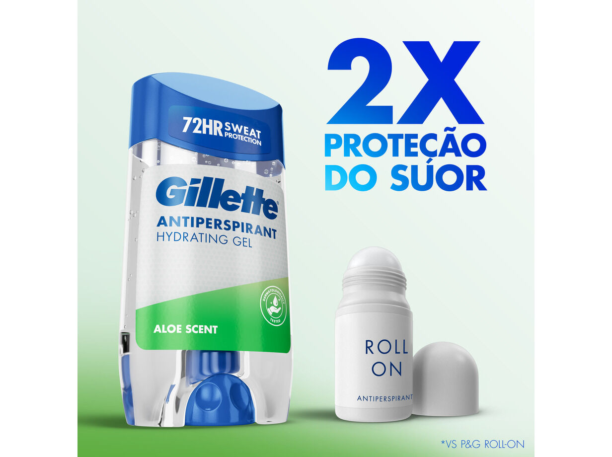 DEOS HOMEM STICK GILLETTE HYDRA GEL ALOE 70ML image number 4