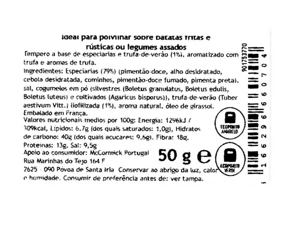 ESPECIARIA TRUFA DUCROS PARA ASSADOS 50G image number 1