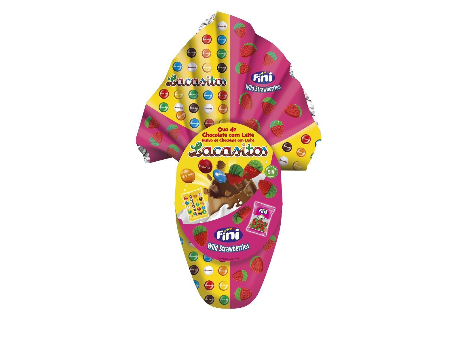 OVO DE CHOCOLATE LACASITOS COM GOMAS FINI 186G image number 0