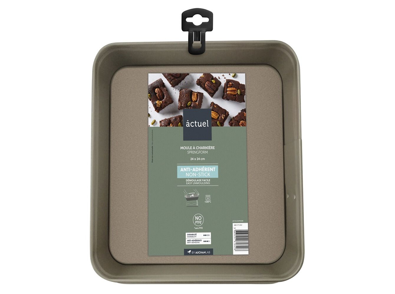 FORMA QUADRADA ACTUEL COM MOLA A&Ccedil;O REV 24X24CM image number 0