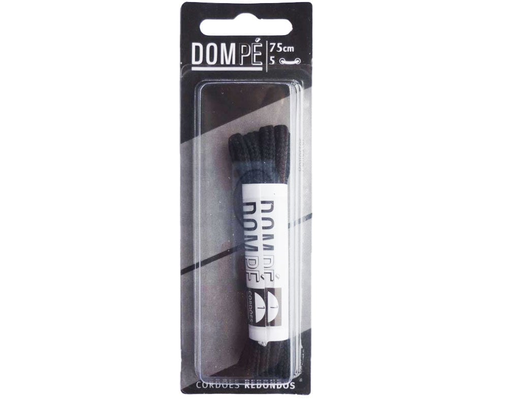 CORD&Atilde;O REDONDO DOM P&Eacute; PRETO 75CM