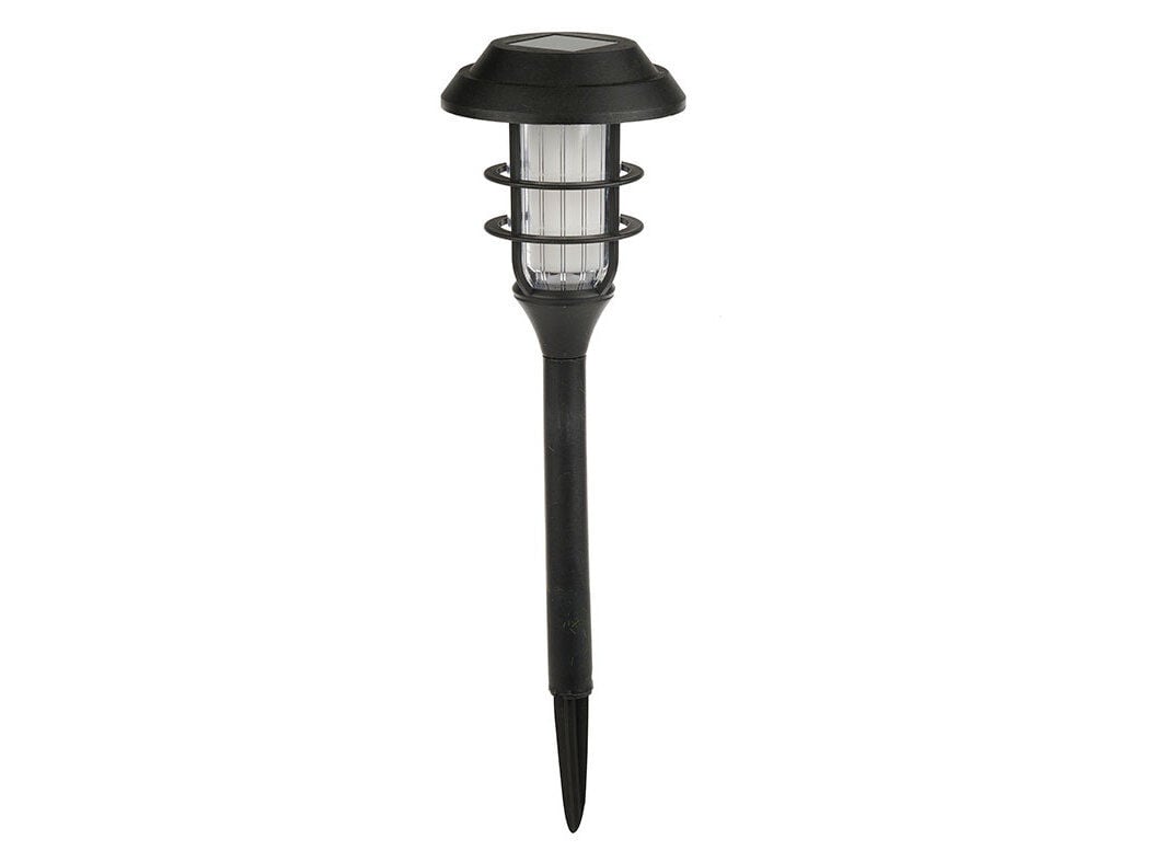 L&Acirc;MPADA SOLAR GARDENSTAR PL&Aacute;STICO PRETO 43CM