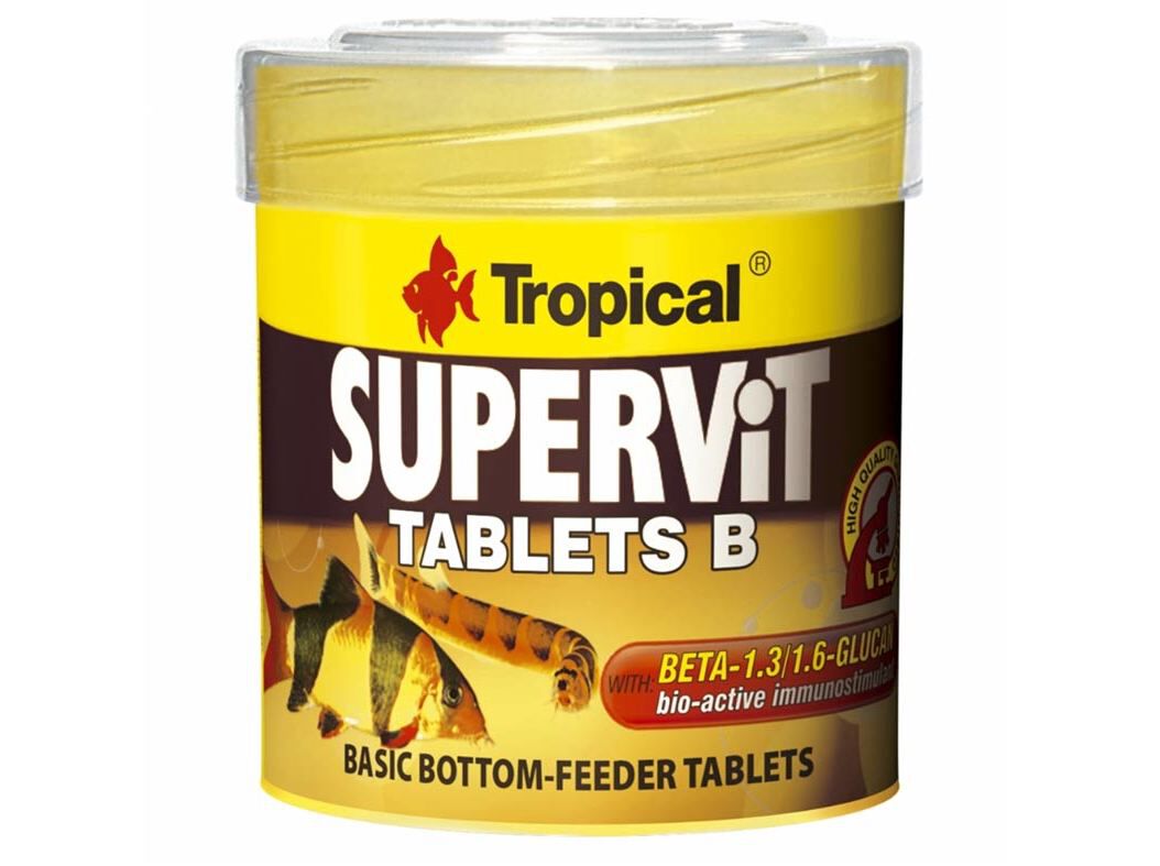 COMIDA PEIXES FUNDO TROPICAL SUPERVIT TABLETS 50 ML