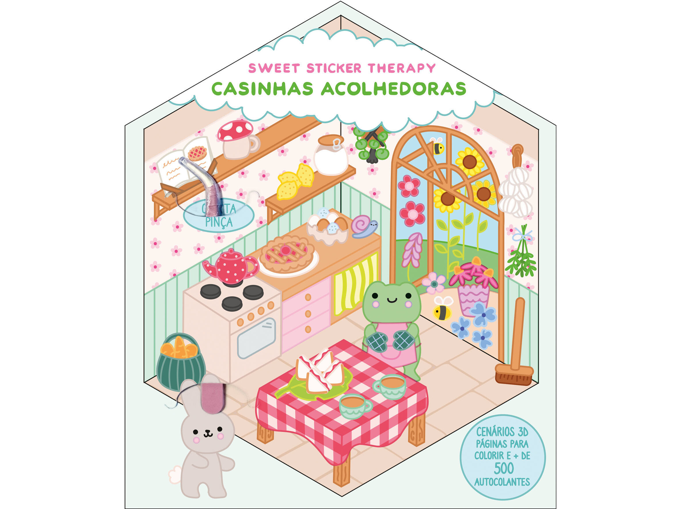 LIVRO SWEET STICKER THERAPY CASINHAS ACOLHEDORAS JING LAU image number 0