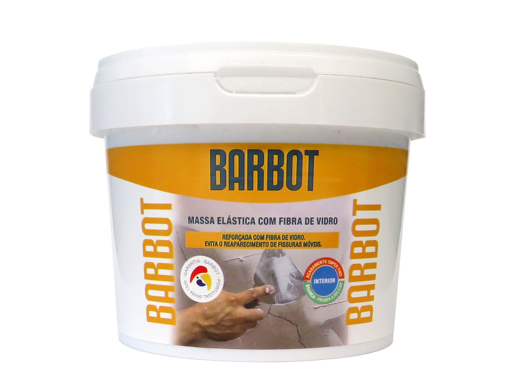 MASSA EL&Aacute;STICA (PASTA) BARBOT COM FIBRA DE VIDRO 0.75KG