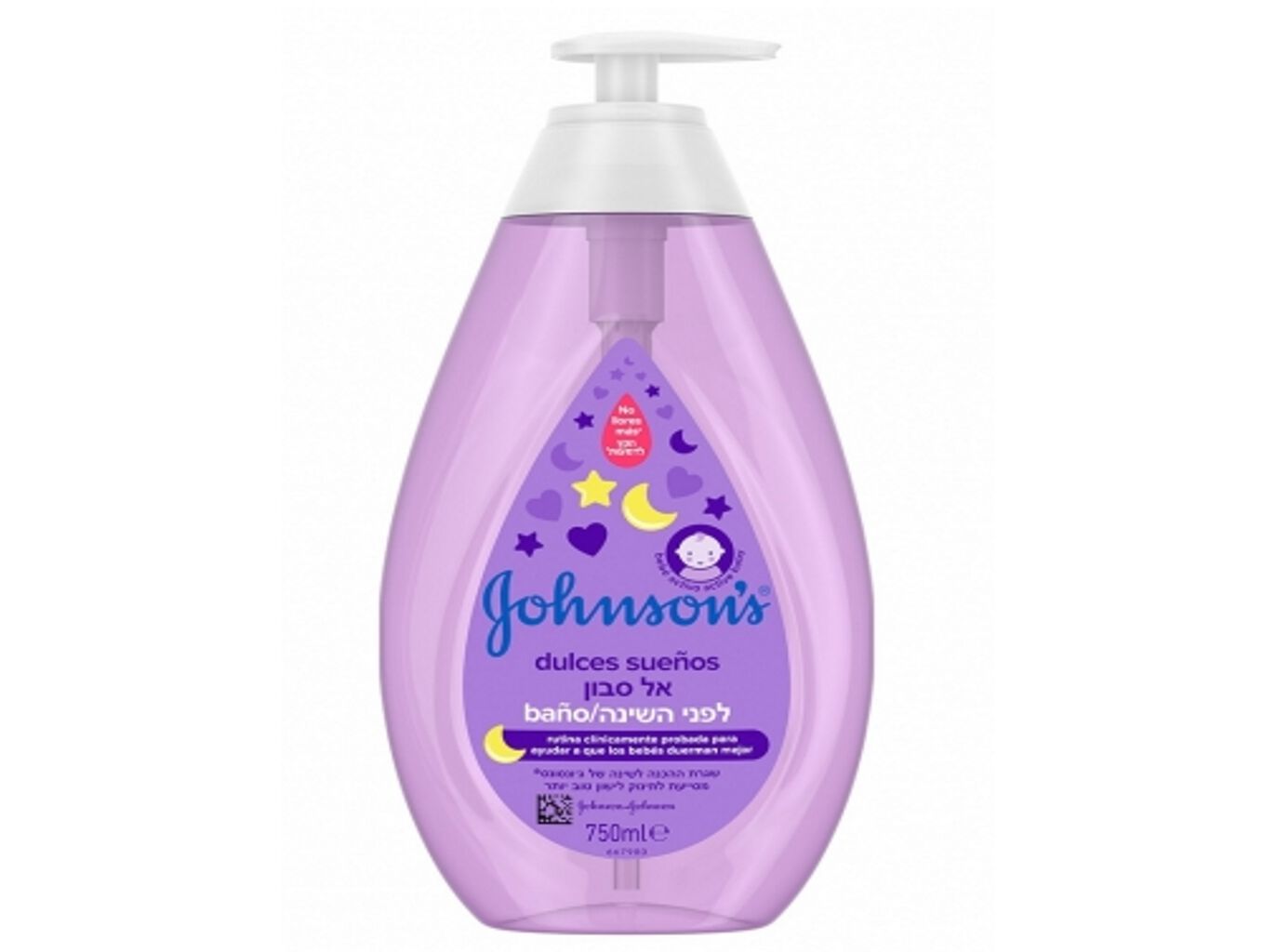 GEL DE BANHO JOHNSON'S BABY BONS SONHOS 750ML