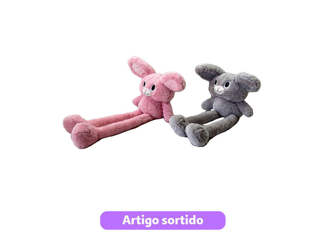 PELUCHE COELHO ONE TWO FUN 90CM CORES SORTIDAS