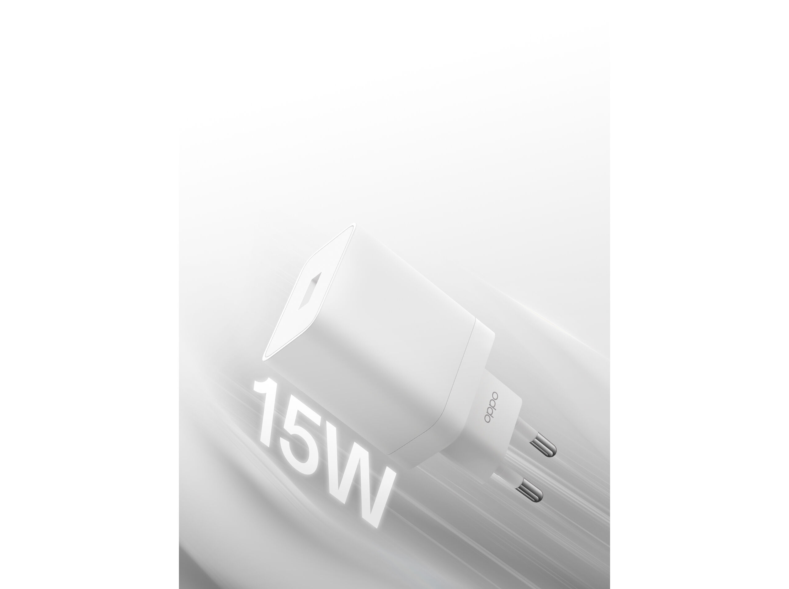 CARREGADOR OPPO FAST CHARGE 15W BRANCO image number 1