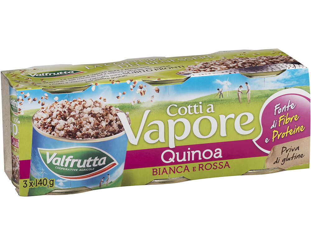 QUINOA BRANCA VERMELH VALFRUTTA COZIDA AO VAPOR 3X140(135)G image number 0