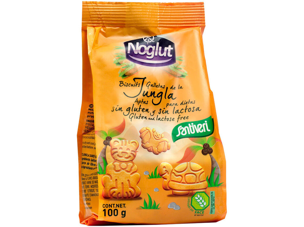 BOLACHAS SANTIVERI NOGLUT ANIMAIS SELVA SEM GL&Uacute;TEN 100G image number 0