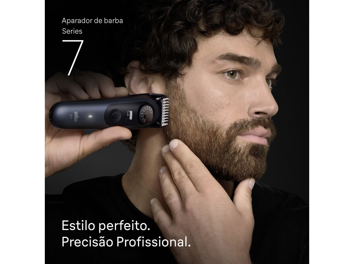 APARADOR DE BARBA BRAUN BT7540 SERIES 7 COM 40 AJUSTES image number 1