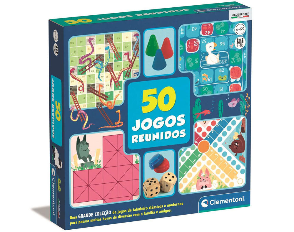 50 JOGOS REUNIDOS PARTY GAMES CLEMENTONI