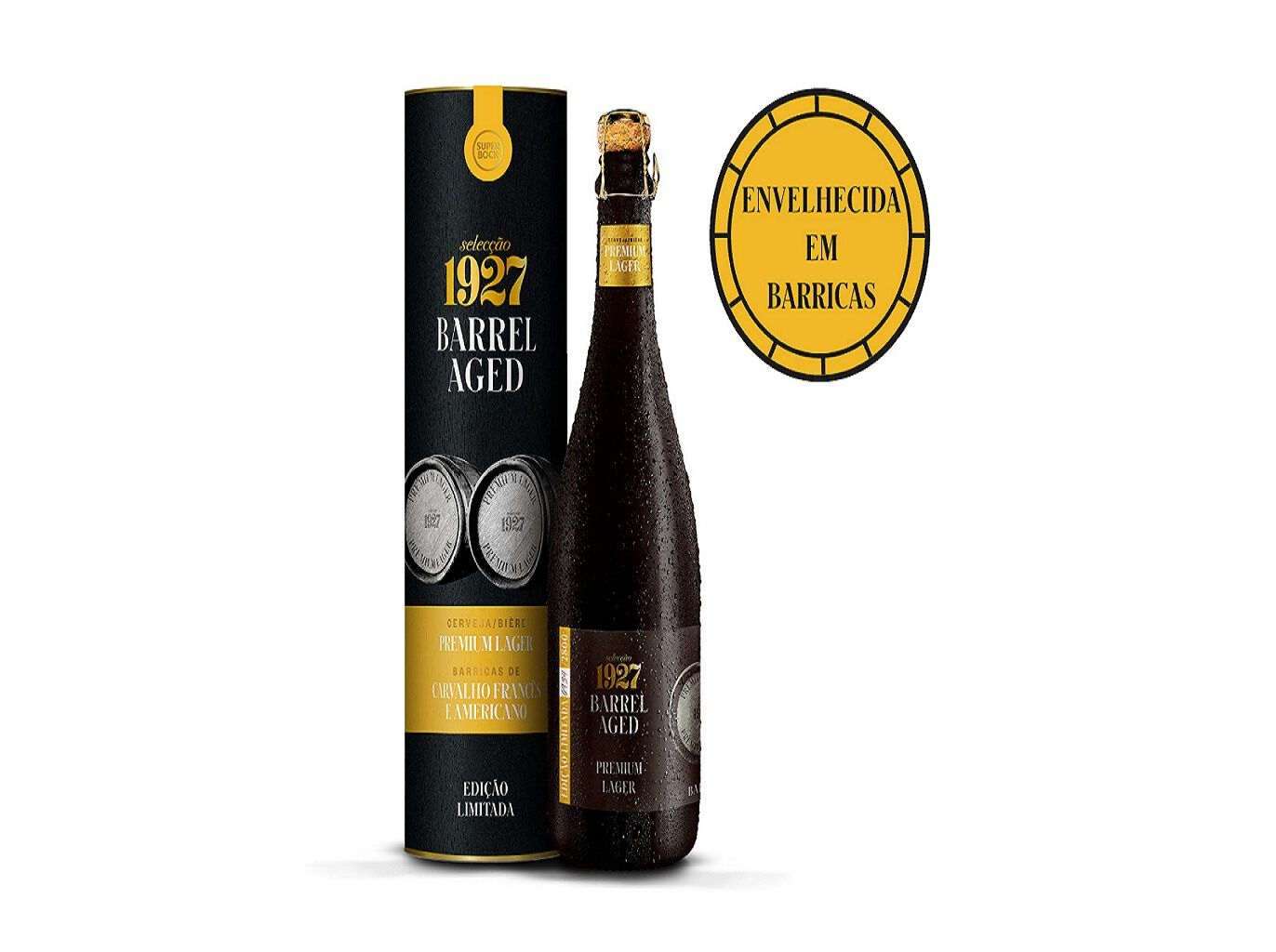 CERVEJA SUPER BOCK 1927 BARREL AGED PREMIUM LAGER 0.75L image number 1
