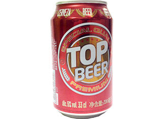 CERVEJA TOP BEER LATA 0.33L