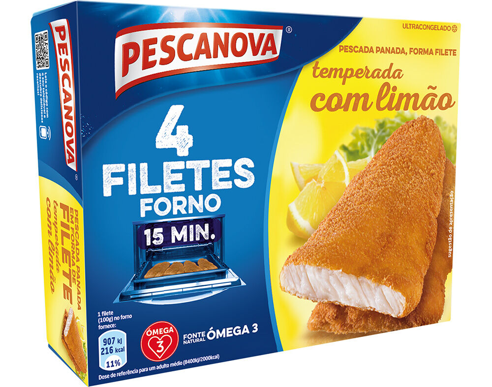 FILETE PESCANOVA PESCADA PANADA LIM&Atilde;O 400G