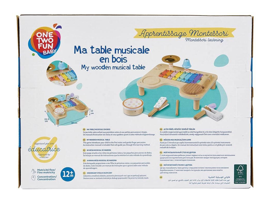 MESA DE M&Uacute;SICA ONE TWO FUN MONTESSORI image number 2