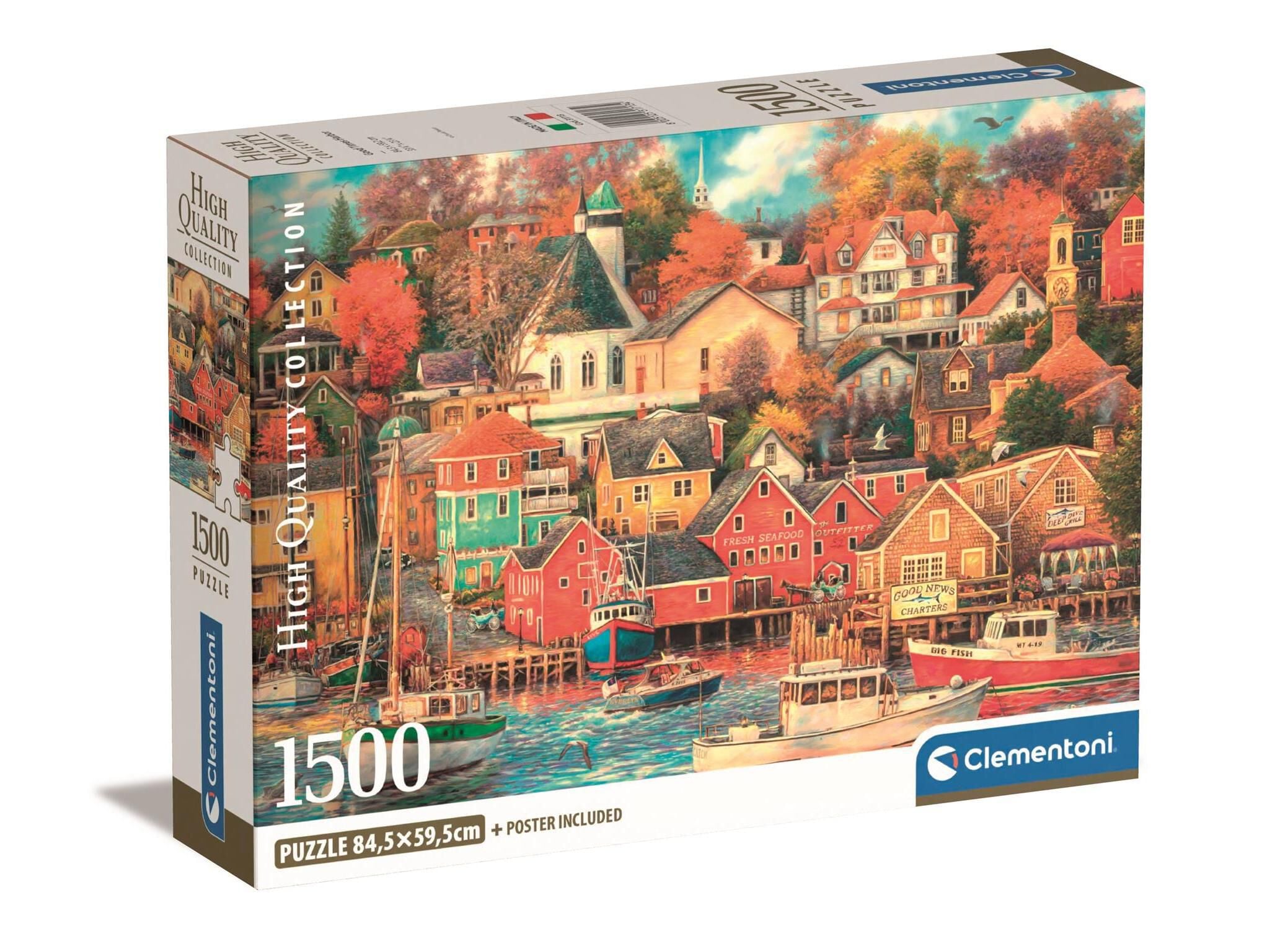 PUZZLE CLEMENTONI GOOD TIMES HARBOR 1500 PE&Ccedil;AS image number 0