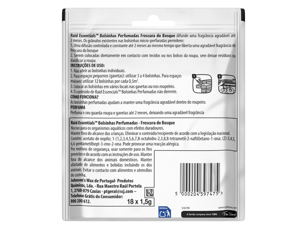 BOLSINHAS PERFUMADAS RAID BOSQUE 18UN image number 1
