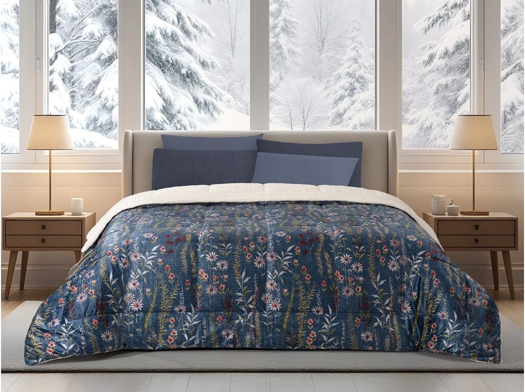 EDRED&Atilde;O SHERPA HOMESPECIAL ESTAMPADO 160X220 VELVET FLOR