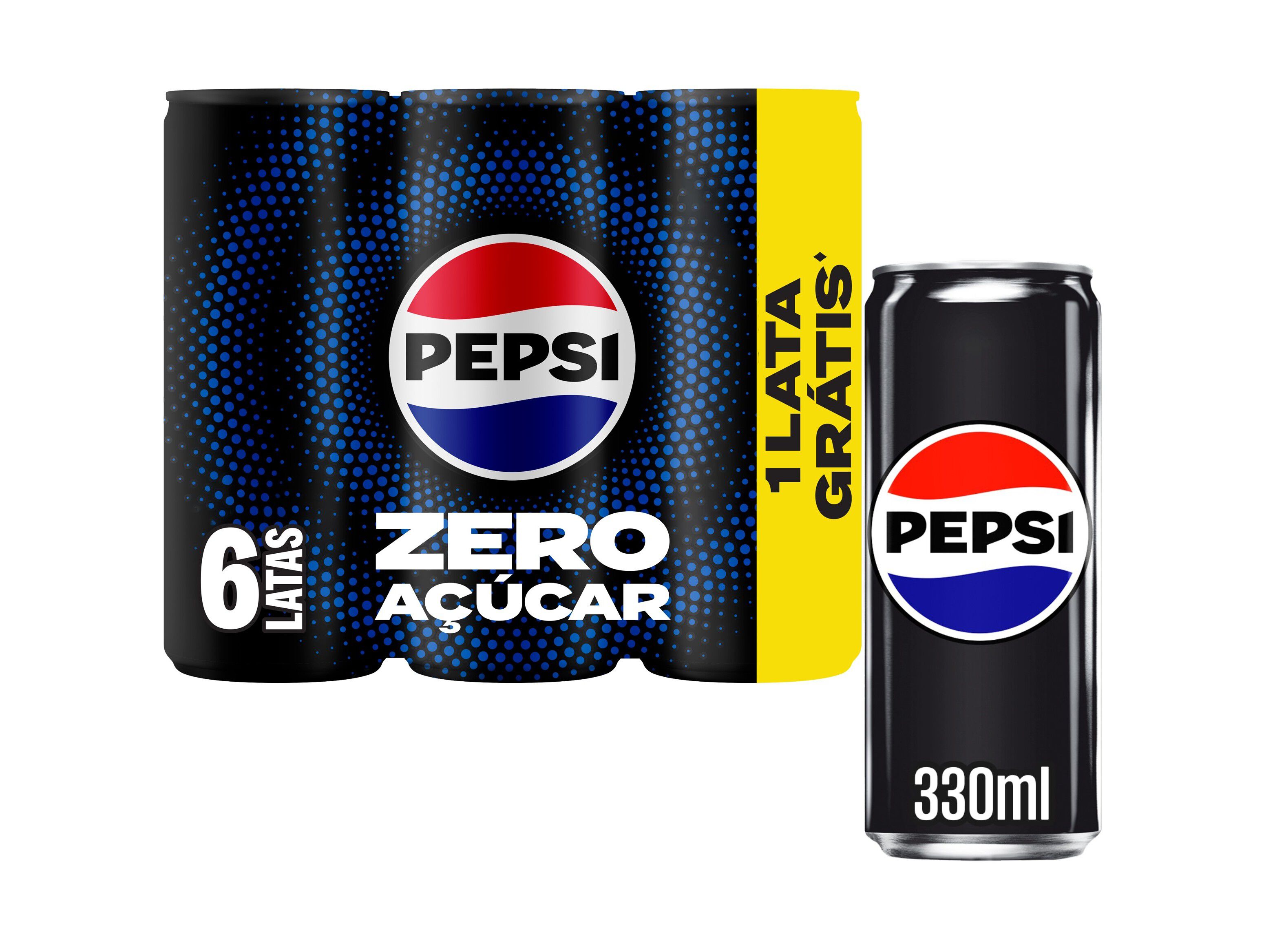 REFRIGERANTE C/ G&Aacute;S PEPSI ZERO LATA 6X033L (SDR)
